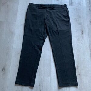 Lauren Ralph Lauren Men's Black Flat Front Dress Pants 40x30